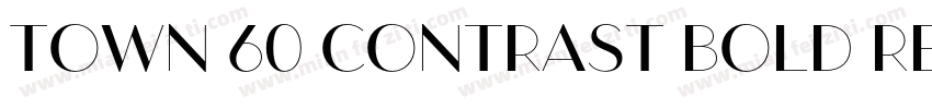 Town 60 Contrast Bold Regular字体转换